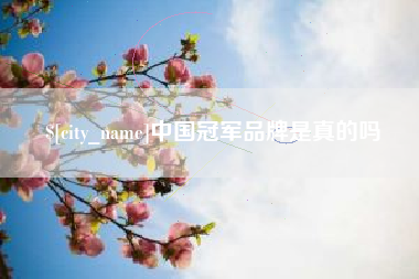 南昌中国冠军品牌是真的吗