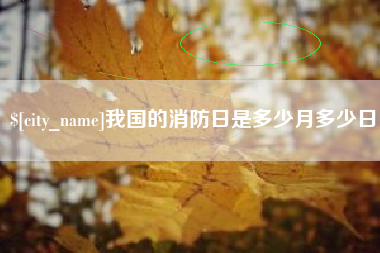 南昌我国的消防日是多少月多少日