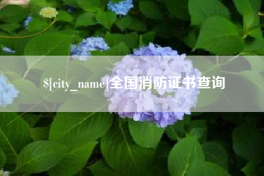 南昌全国消防证书查询