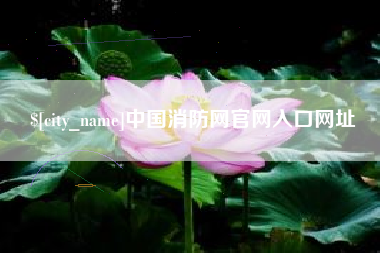 南昌中国消防网官网入口网址