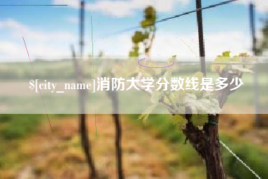 南昌消防大学分数线是多少