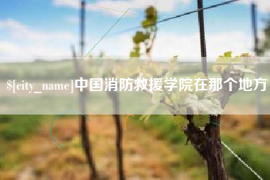 南昌中国消防救援学院在那个地方