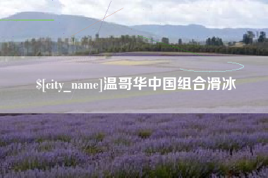 南昌温哥华中国组合滑冰