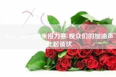 南昌500米接力赛-观众们的加油声此起彼伏