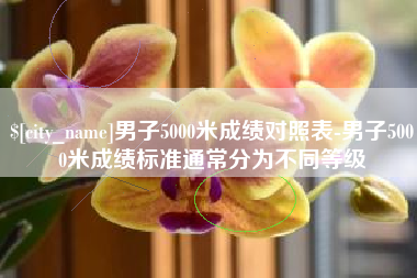 南昌男子5000米成绩对照表-男子5000米成绩标准通常分为不同等级