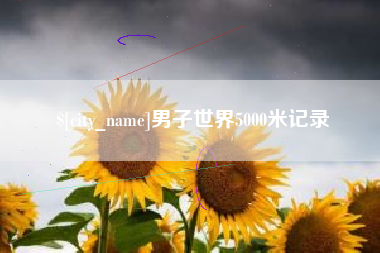 南昌男子世界5000米记录