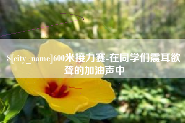 南昌600米接力赛-在同学们震耳欲聋的加油声中