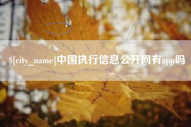 南昌中国执行信息公开网有app吗