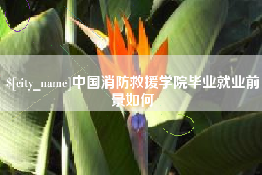 南昌中国消防救援学院毕业就业前景如何