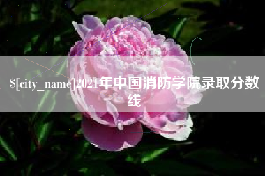 南昌2021年中国消防学院录取分数线