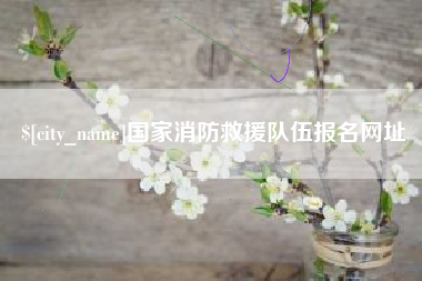 南昌国家消防救援队伍报名网址