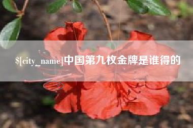 南昌中国第九枚金牌是谁得的