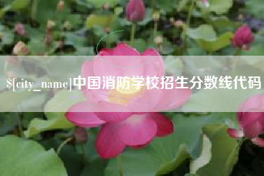 南昌中国消防学校招生分数线代码
