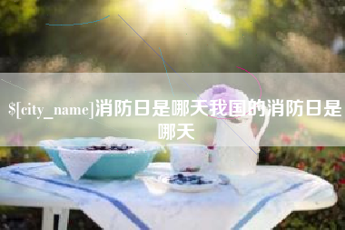 南昌消防日是哪天我国的消防日是哪天