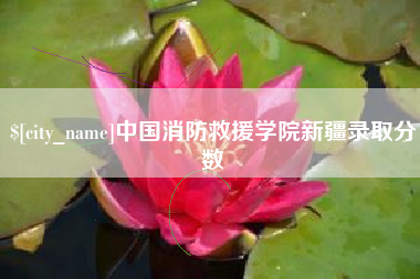 南昌中国消防救援学院新疆录取分数