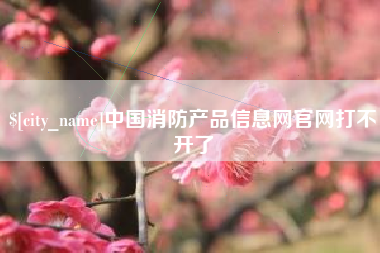 南昌中国消防产品信息网官网打不开了