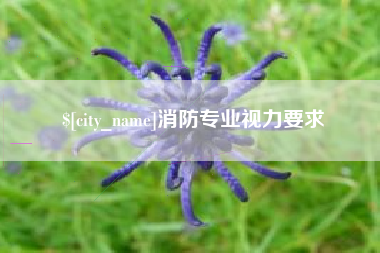 南昌消防专业视力要求
