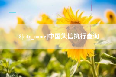 南昌中国失信执行查询