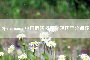 南昌中国消防救援学院辽宁分数线