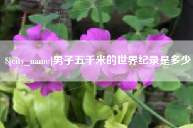 南昌男子五千米的世界纪录是多少