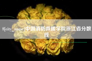 南昌中国消防救援学院浙江省分数线