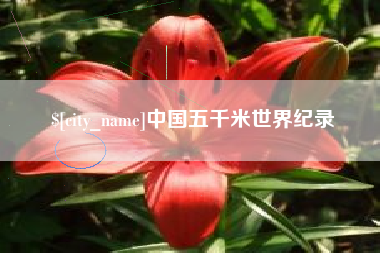 南昌中国五千米世界纪录