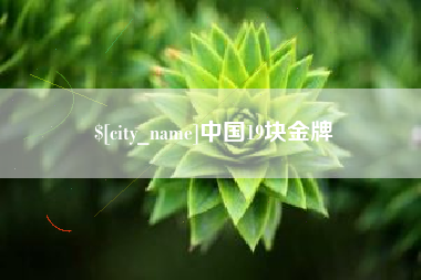 南昌中国19块金牌