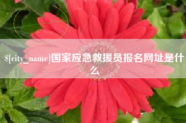 南昌国家应急救援员报名网址是什么