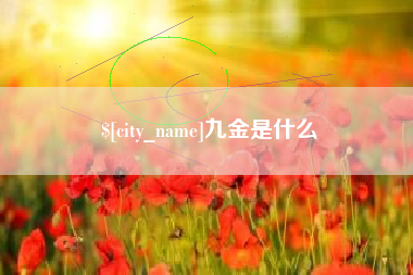 南昌九金是什么