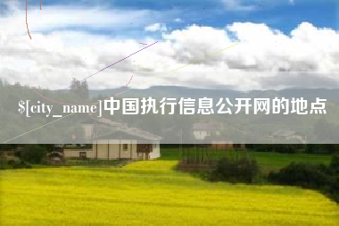 南昌中国执行信息公开网的地点