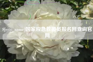 南昌国家应急救援员报名网查询官网