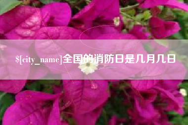 南昌全国的消防日是几月几日