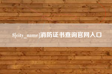 南昌消防证书查询官网入口